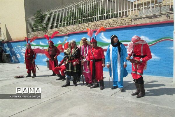 برگزاری مراسم تعزیه حضرت علی اکبر توسط دانش آموزان  مدرسه غیر دولتی پسرانه هوشمند سما در کازرون