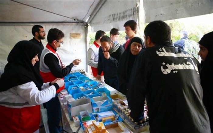 خدمات رسانی هلال احمر به ۵۰ هزار زائر اربعین