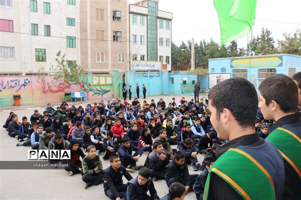 مراسم عزاداری اربعین حسینی در آموزشگاه هیات امنایی فرنو شهرستان قدس