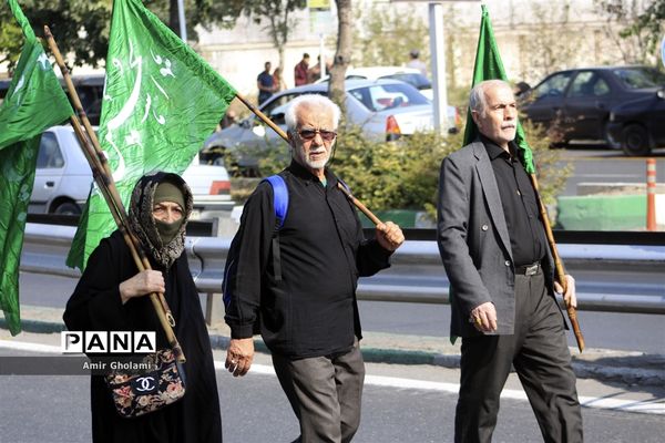 پیاده‌روی جاماندگان اربعین حسینی در تهران - ۲