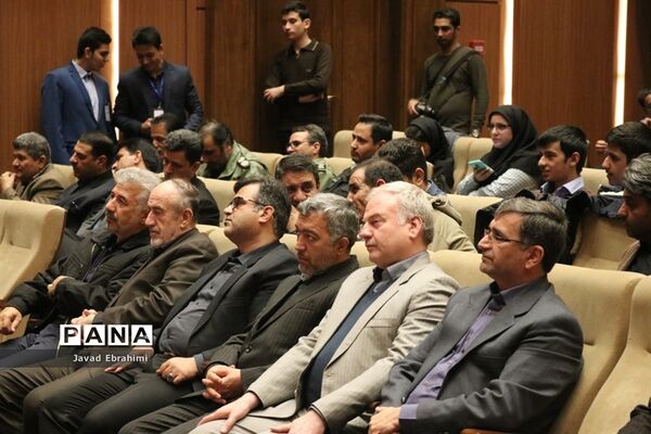 آیین نواختن زنگ پدافند غیر عامل در مشهد