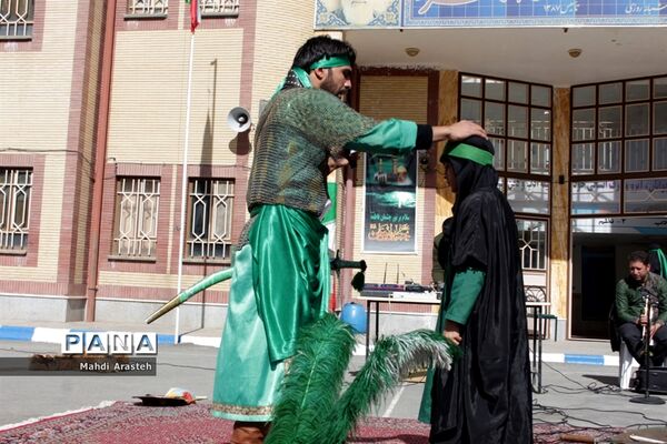 مراسم عزاداری و تعزیه خوانی در هنرستان البرز خراسان جنوبی