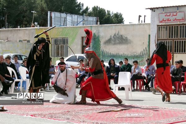 مراسم عزاداری و تعزیه خوانی در هنرستان البرز خراسان جنوبی