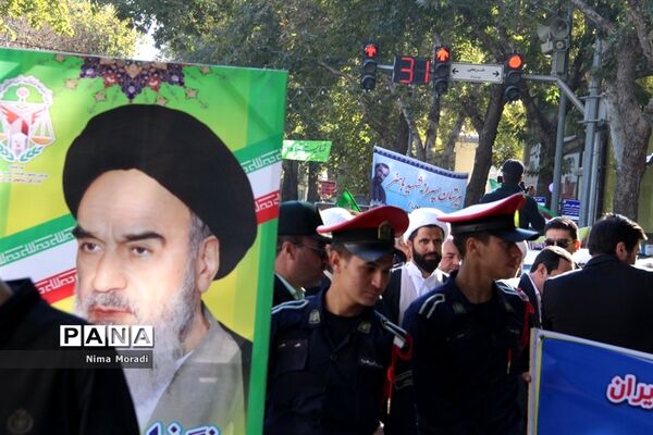 راهپیمایی 13 آبان در خراسان شمالی
