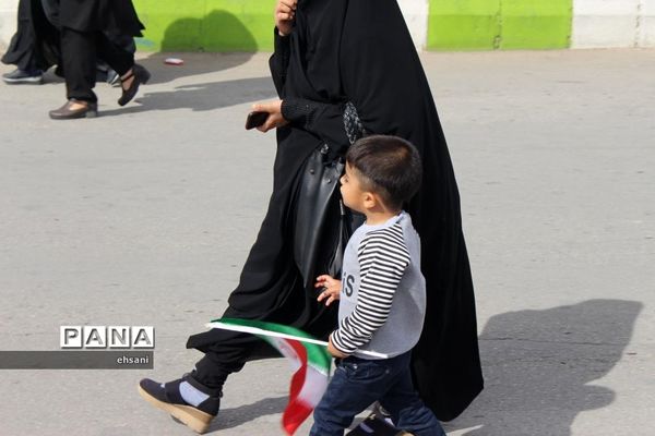 مراسم راهپیمایی روز 13 آبان در یاسوج