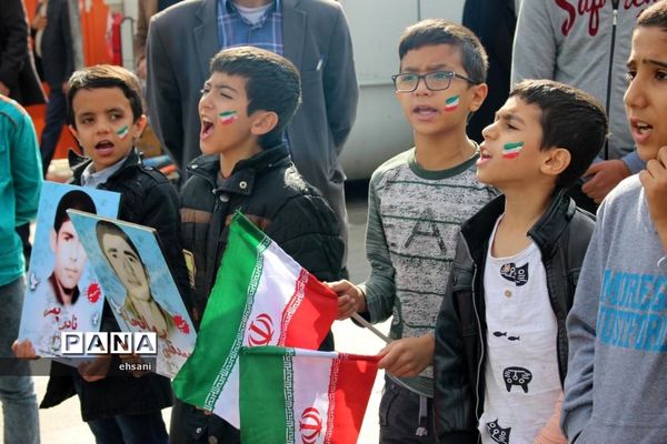 مراسم راهپیمایی روز 13 آبان در یاسوج