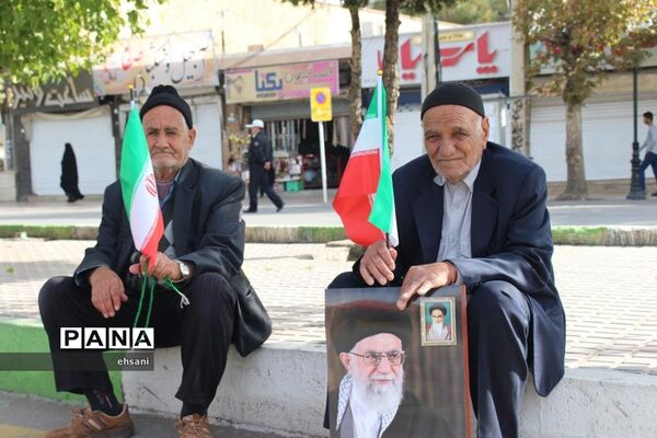 مراسم راهپیمایی روز 13 آبان در یاسوج