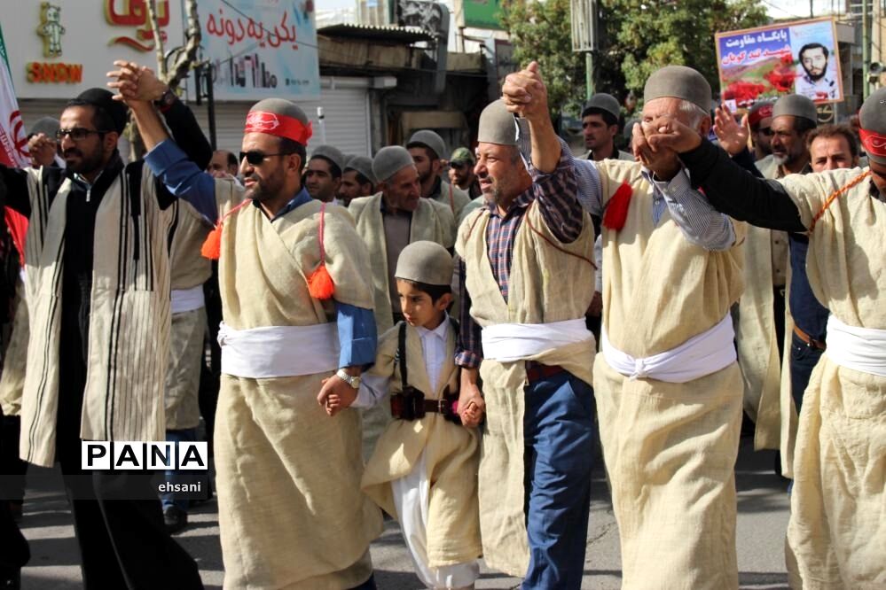 مراسم راهپیمایی روز 13 آبان در یاسوج