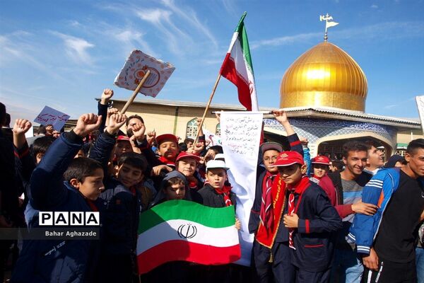 حماسه باشکوه راهپیمایی استکبار ستیزی مردم فشافویه در یوم الله 13 آبان