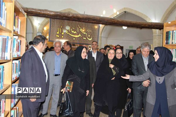 آیین کلنگ زنی سالن چند منظوره نگین در کتابخانه فرخی یزد