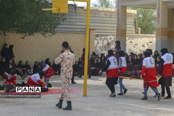 مانور پدافند غیرعامل در لامرد