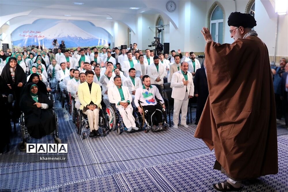 دیدار مدال‌آوران کاروان ورزشی ایران در بازی‌های پاراآسیایی اندونزی با مقام معظم رهبری