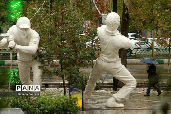 بارش باران پاییزی در تهران