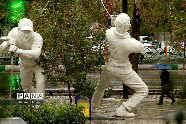 بارش باران پاییزی در تهران