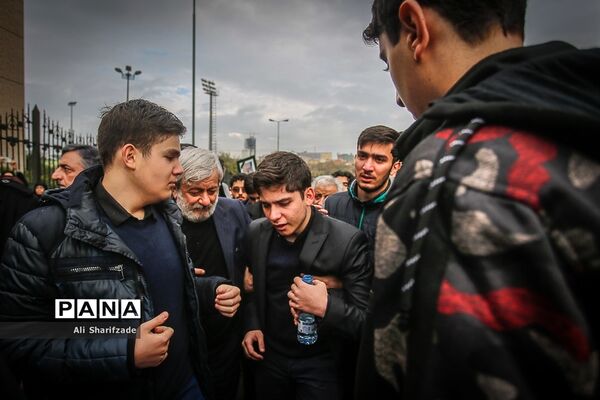 مراسم تشییع پیکر مدیرعامل و معاون حقوقی پارلمانی سازمان تامین اجتماعی