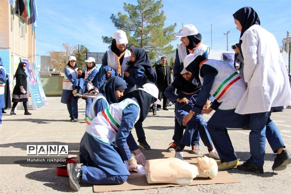 مانور پدافند غیر عامل در شهرستان بیرجند