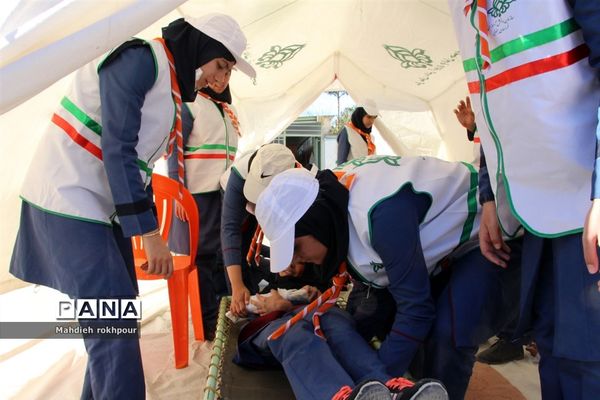 مانور پدافند غیر عامل در شهرستان بیرجند