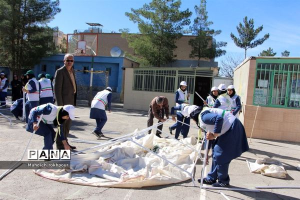 مانور پدافند غیر عامل در شهرستان بیرجند