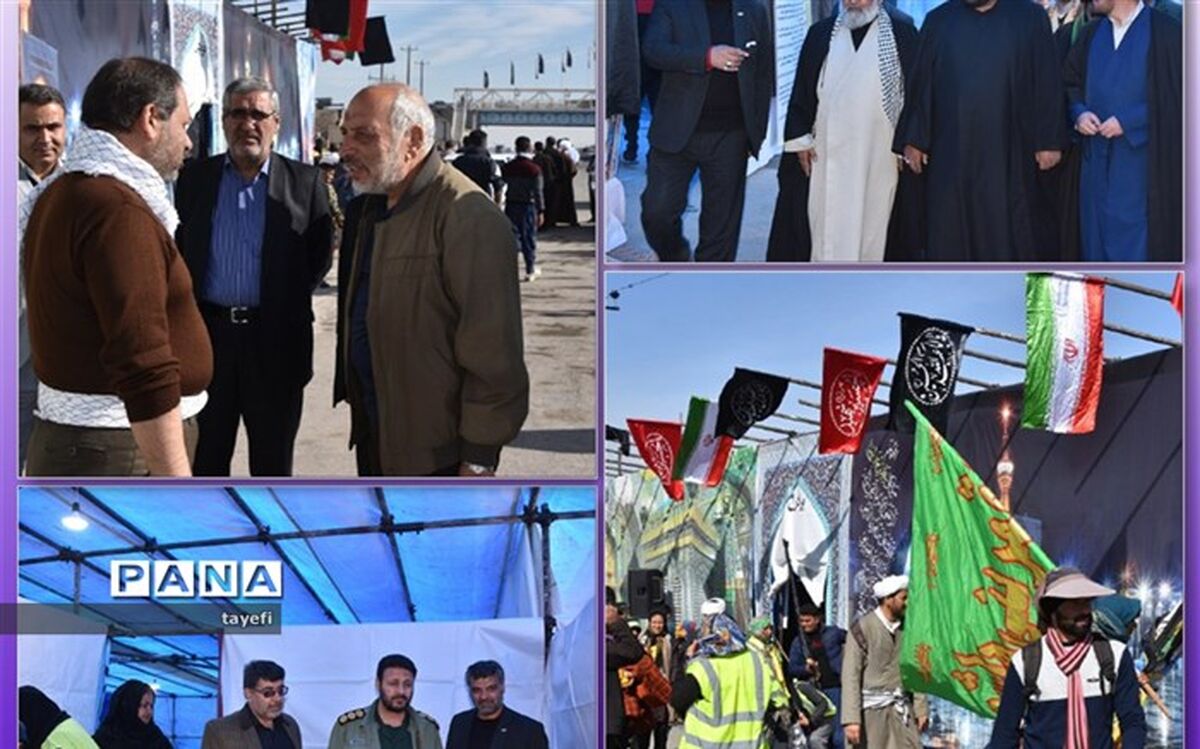 حضور مسئولین گلبهار در ایستگاه استقبال از زائرین حرم مطهر رضوی