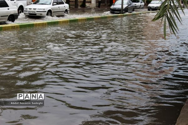 آبگرفتگی خیابان‌های بوشهر