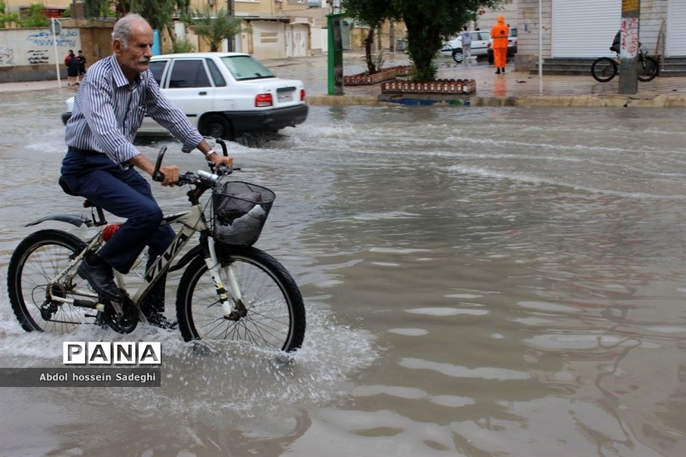 آبگرفتگی خیابان‌های بوشهر