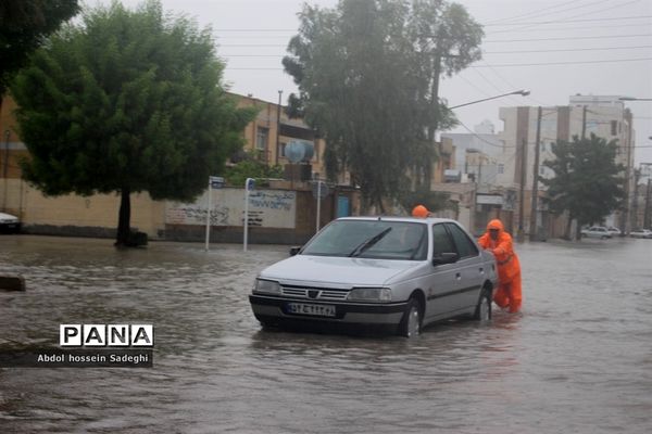 آبگرفتگی خیابان‌های بوشهر