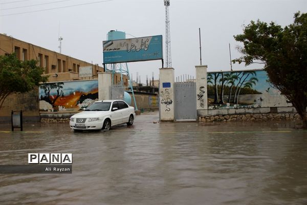 آبگرفتگی خیابان‌های بوشهر