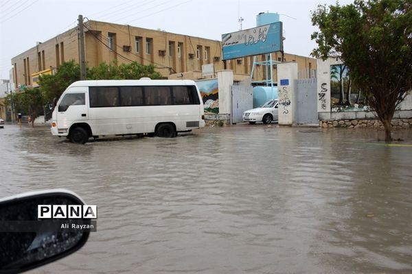آبگرفتگی خیابان‌های بوشهر