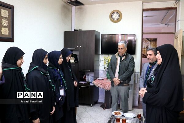 بازدید رئیس سازمان دانش آموزی خراسان رضوی از مدارس طرح گام های عاشقی