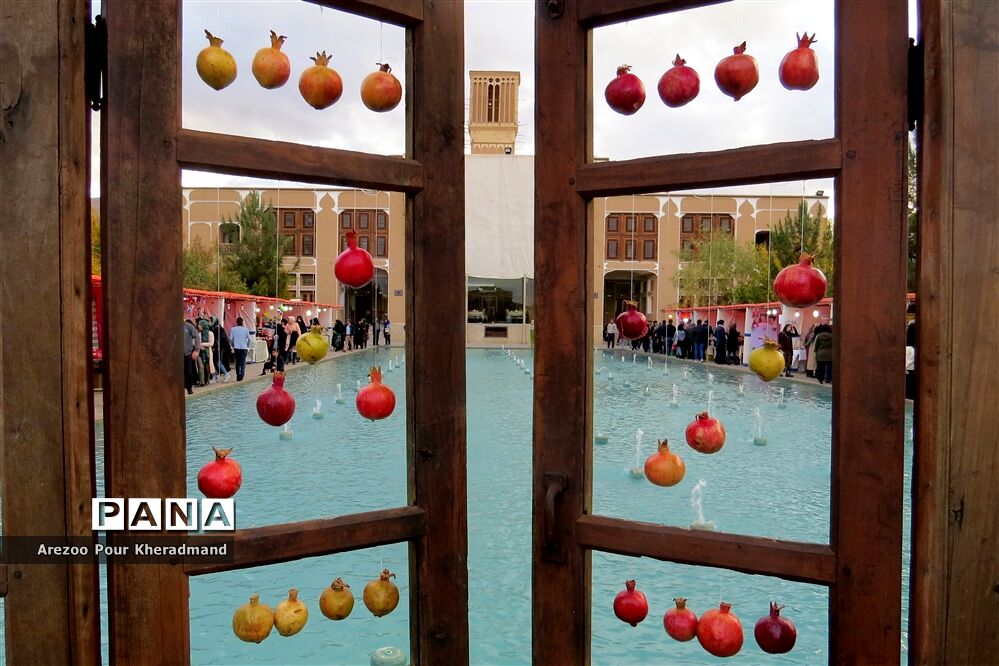 برگزاری جشنواره انار در باغ صدری شهرستان تفت در یزد