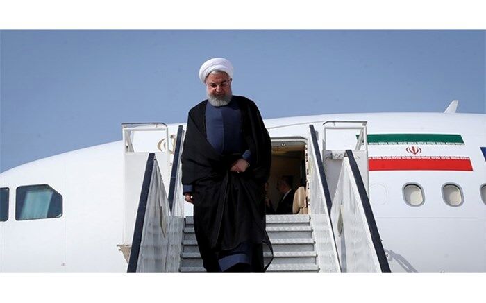 رئیس‌جمهوری  وارد خوی شد