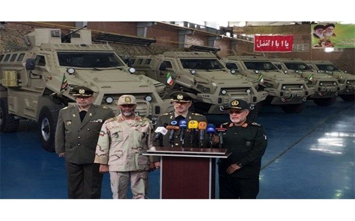 تصویر/ رونمایی خودرو زرهی ضدمین و ضدکمین