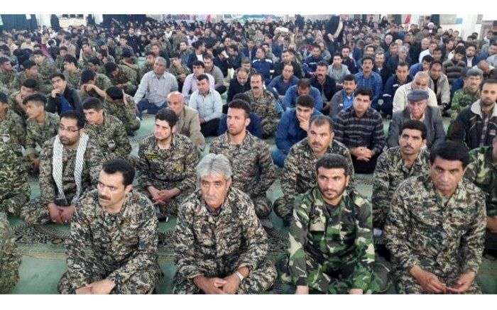 گردهمایی بزرگ بسیجیان در مسجدسلیمان