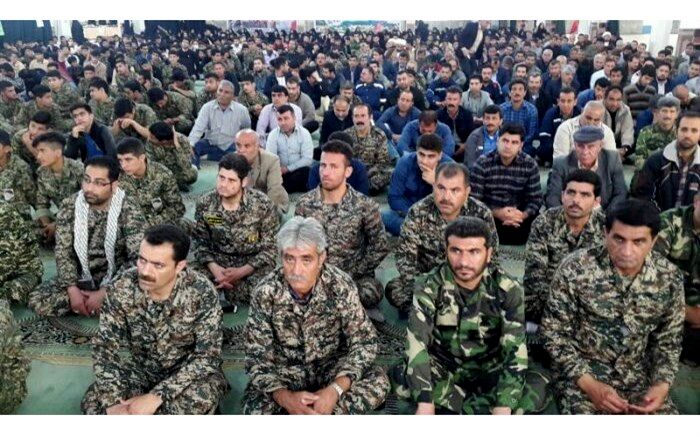 گردهمایی بزرگ بسیجیان در مسجدسلیمان