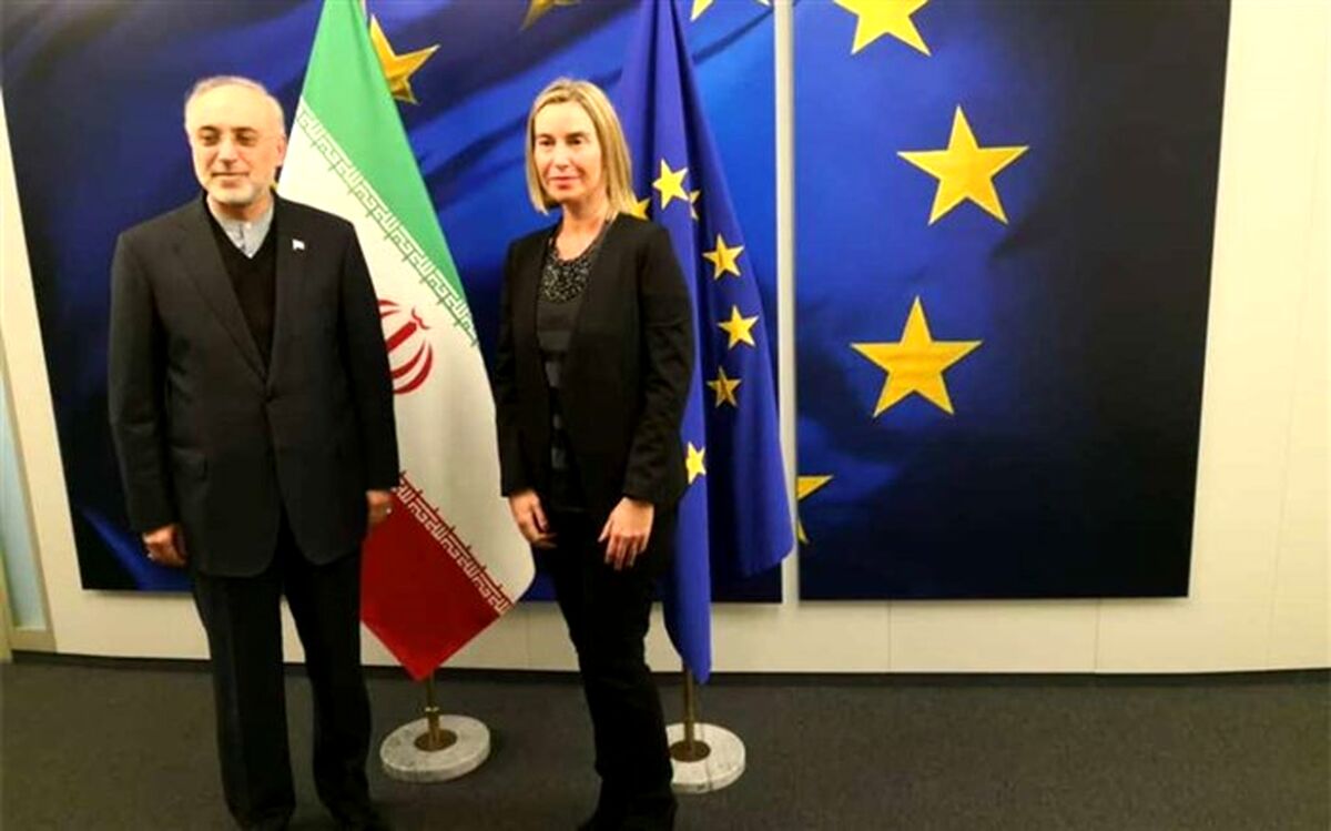 صالحی و موگرینی درباره برجام و تحریم های آمریکا مذاکره کردند