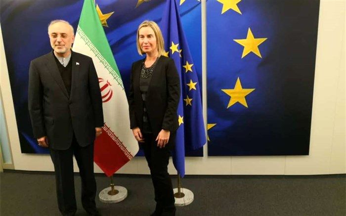 صالحی و موگرینی درباره برجام و تحریم های آمریکا مذاکره کردند