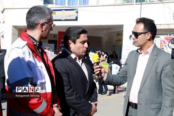 مانور زلزله و ایمنی در دبیرستان مهندس پروین شهرستان ساری