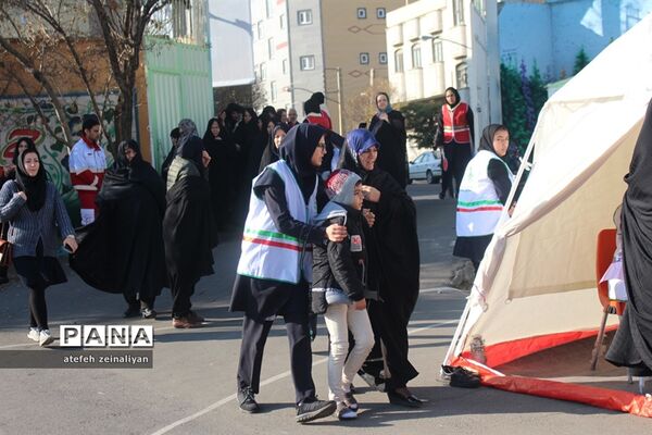 بیستمین مانور زلزله و ایمنی در مدارس تبریز