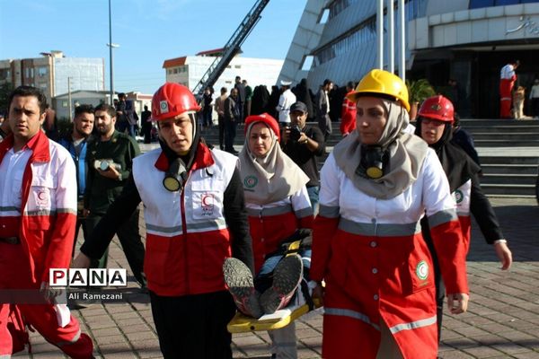 مانور زلزله شهرداری شهرستان قائمشهر