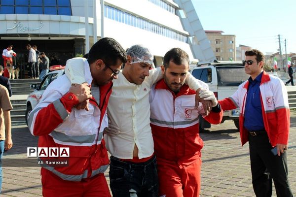 مانور زلزله شهرداری شهرستان قائمشهر