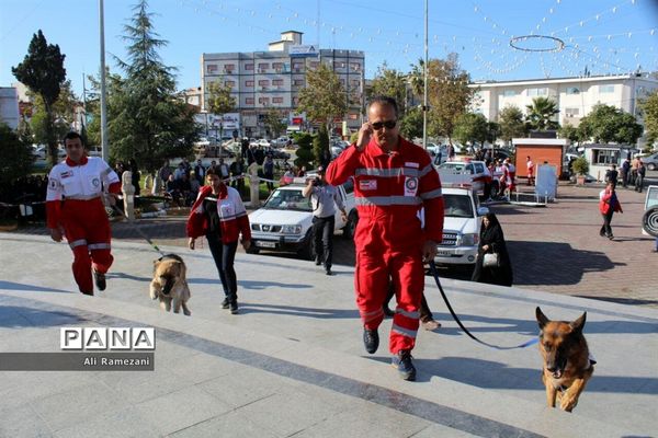 مانور زلزله شهرداری شهرستان قائمشهر