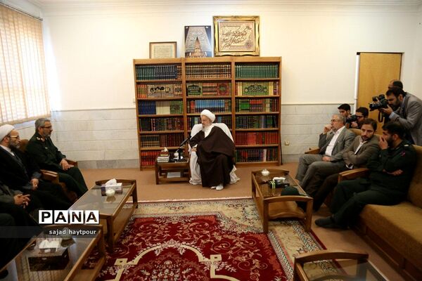 دیدار رئیس سازمان بسیج مستضعفین با علما و مراجع تقلید در قم