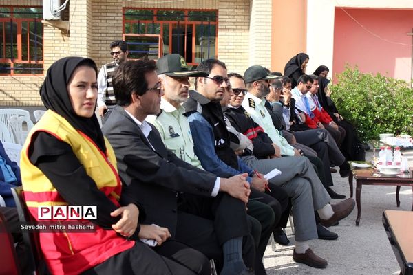 بیستمین مانور زلزله و ایمنی در مدارس استان بوشهر - ۱