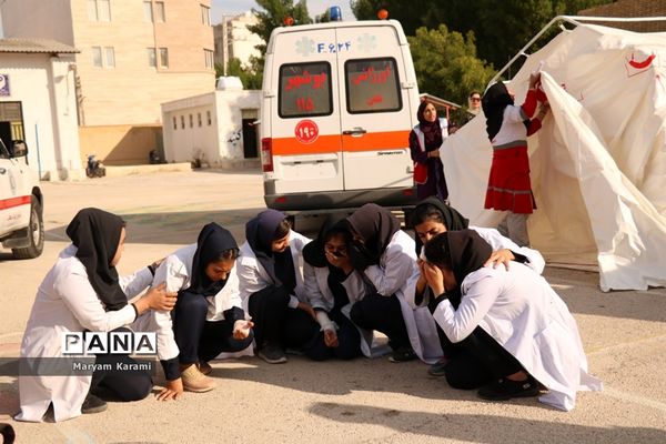 بیستمین مانور زلزله و ایمنی  در مدارس استان بوشهر-۲
