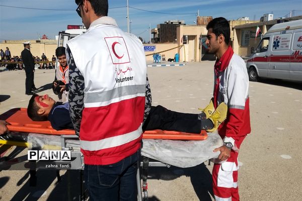 برگزاری بیستمین مانور زلزله و ایمنی در مدارس نی ریز