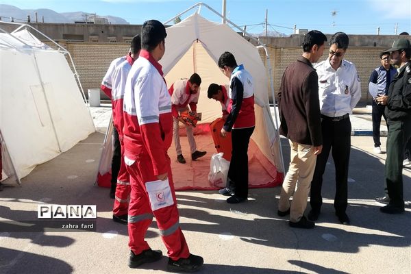 برگزاری بیستمین مانور زلزله و ایمنی در مدارس نی ریز