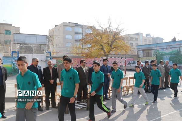 برگزاری افتتاحیه المپیاد ورزشی درون مدرسه‌ای در دبیرستان شهید هاشمی نژاد3 ناحیه 6 مشهد