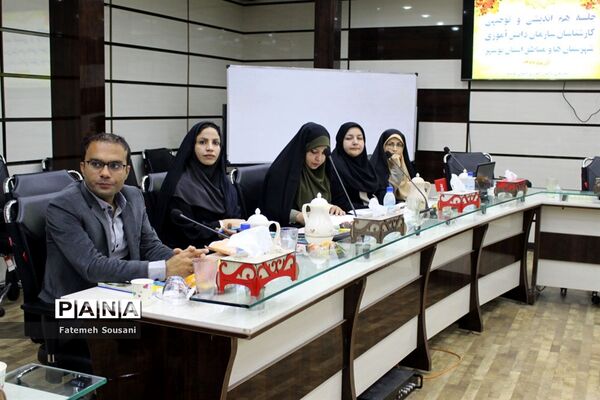جلسه کارشناسان سازمان دانش‌آموزی شهرستان‌ها و مناطق استان بوشهر