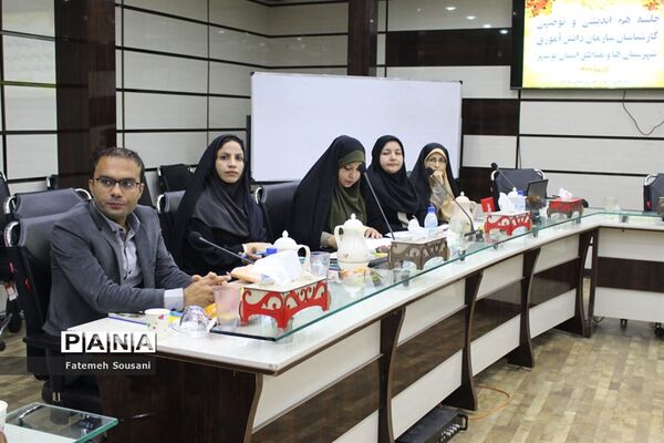 جلسه کارشناسان سازمان دانش‌آموزی شهرستان‌ها و مناطق استان بوشهر