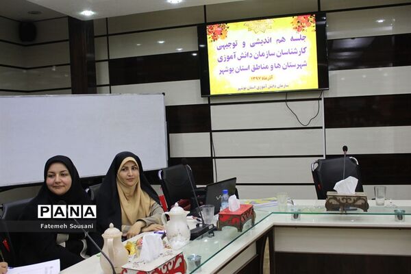 جلسه کارشناسان سازمان دانش‌آموزی شهرستان‌ها و مناطق استان بوشهر